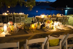 Beach bar on Guana Island