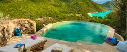 Terrace area in 3 Bedroom Villa at Guana Island, British Virgin Islands