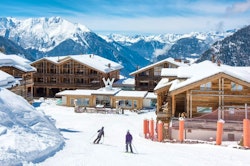 Skiing at W Verbier, Switzerland