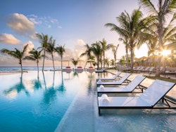 Infinity Pool Sunrise at Half Moon, Jamaica