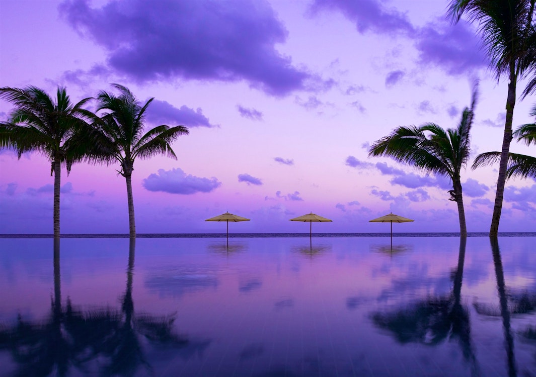 Infinity Pool Sunset at Half Moon, Jamaica