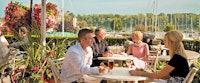 Harbour Side Patio at Queen’s Landing by Vintage Hotels, Ontario 