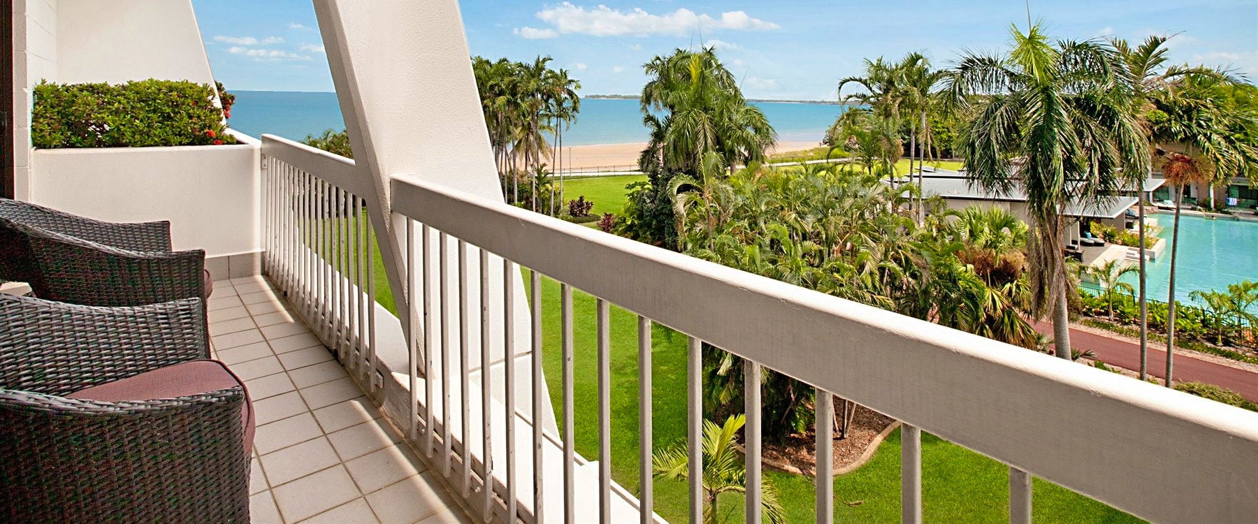 hotel room balcony at SKYCITY Darwin
