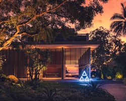 Exterior at night, at Anantara Layan Phuket Resort, Thailand