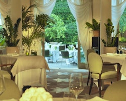 Le Jardin Interior at Hotel De Russie, Rome, Italy
