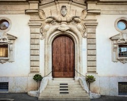 Entrance Door, Hotel de la Ville, Italy