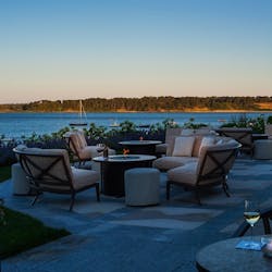 evening fire pits