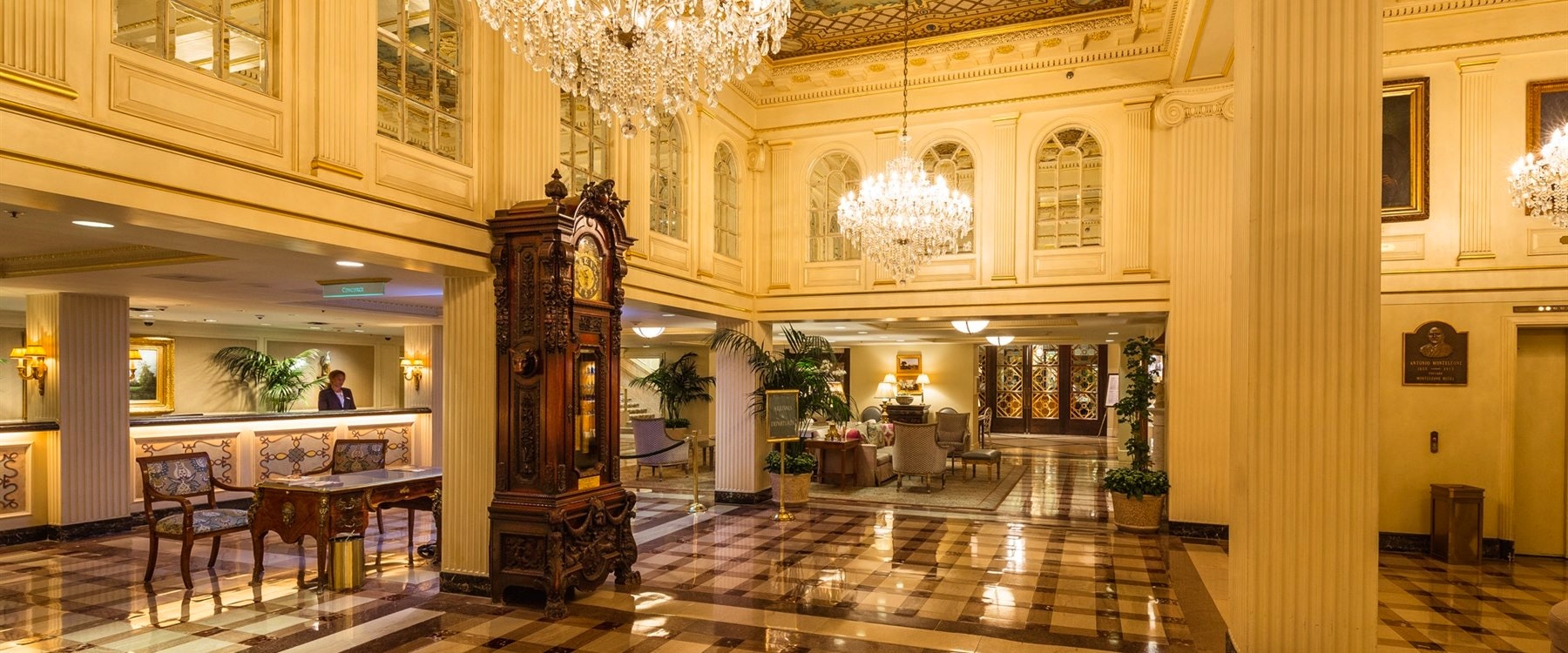 Lobby at Hotel Monteleone, New Orleans 