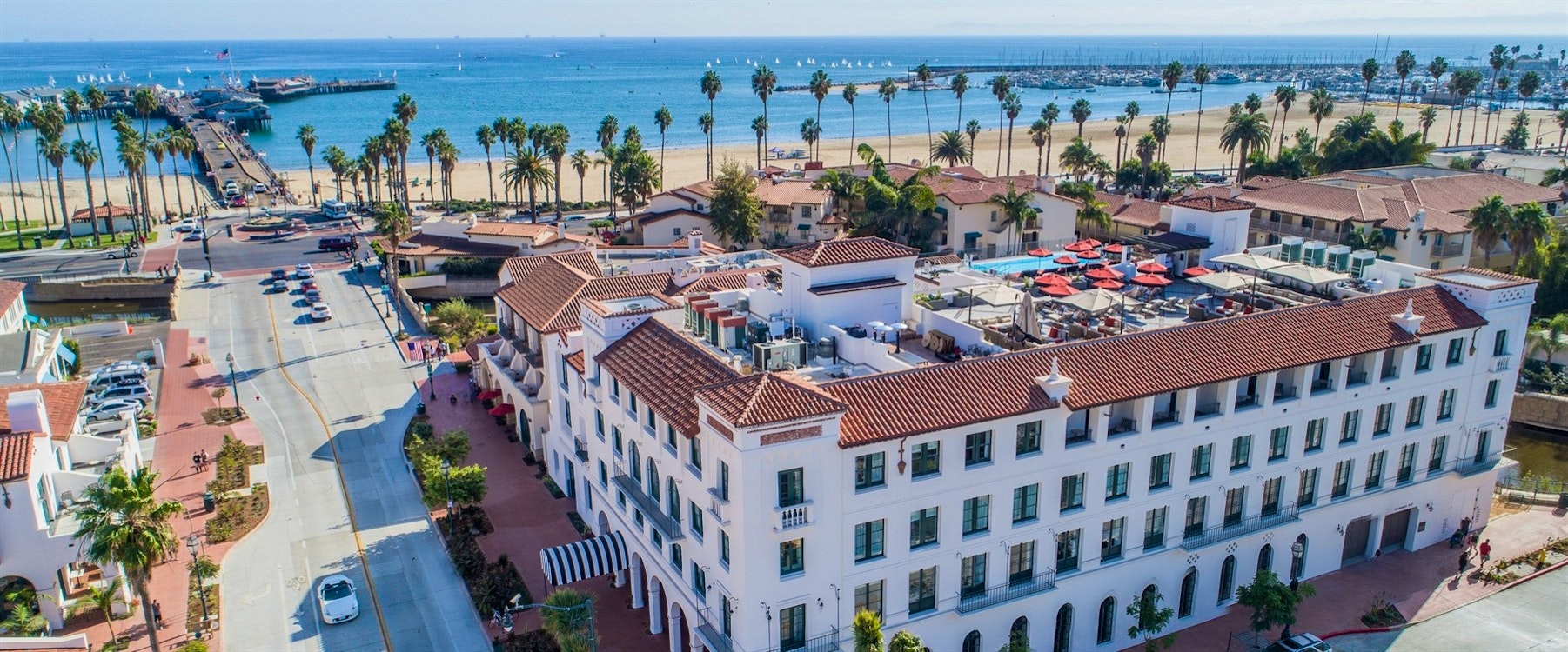 Aerial View of Hotel Californian, Santa Barbara 