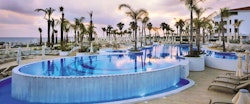 Pool in the Evening, Olympic Lagoon Resort, Paphos, Cyprus