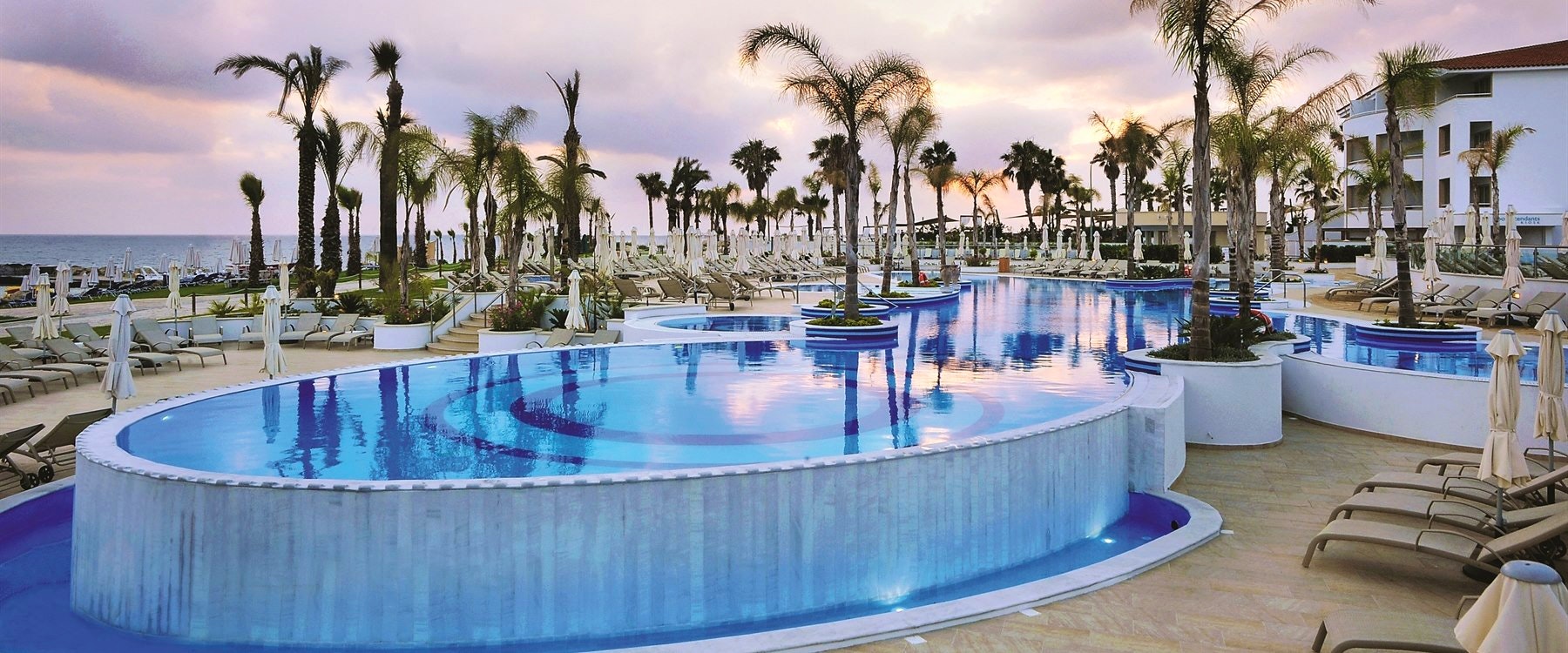 Pool in the Evening, Olympic Lagoon Resort, Paphos, Cyprus