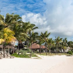 Beach at LUX* Belle Mare, Mauritius