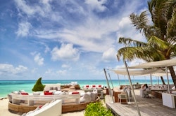 Beach pool villa at LUX* South Ari Atoll, Maldives, Indian Ocean