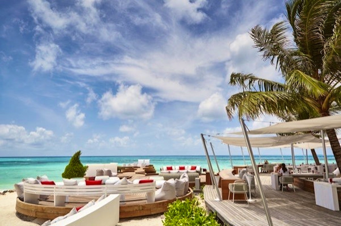 Beach pool villa at LUX* South Ari Atoll, Maldives, Indian Ocean 