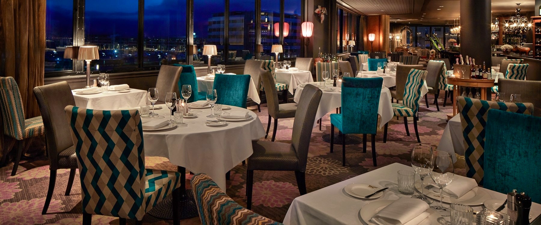 Dining area at QT Museum Wellington