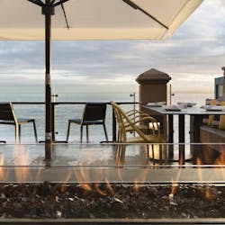 Schooners Outdoor Patio at Monterey Plaza, California