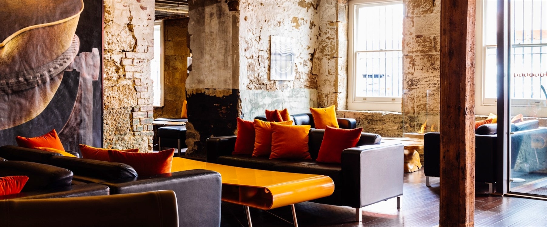 Foyer at Henry Jones Art Hotel, Tasmania, Australia 