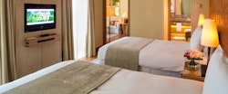 Twin Bedroom at Terre Blanche Hotel Spa Golf Resort, Provence, France