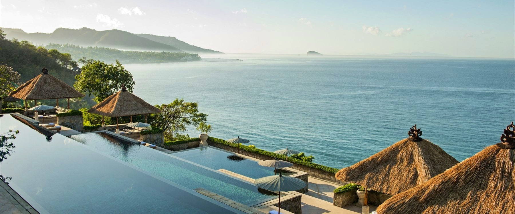 Three-tiered Pool at Amankila, Bali