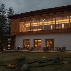 exterior of amankora paro bhutan