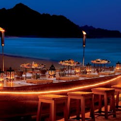 Beach Pavilion Dining at Al Bustan Palace, A Ritz-Carlton Hotel, Muscat