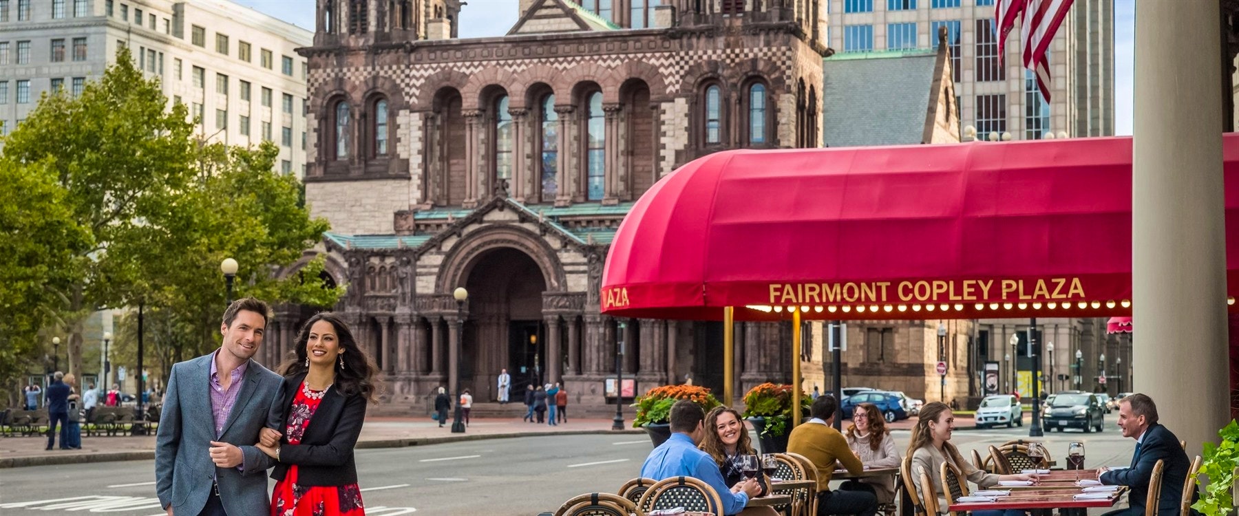 Exterior of Fairmont Copley Plaza, Boston 
