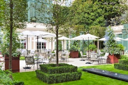 Garden of Le Bristol, Paris