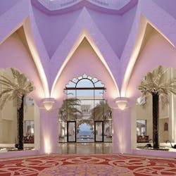 Hotel lobby at Shangri-La's Al Husn Resort & Spa