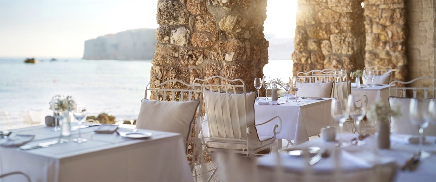 Beach Restaurant at Hotel Excelsior, Dubrovnik, Croatia