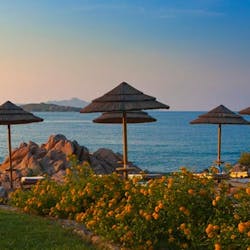 Beach Area at Hotel Pitrizza, Sardinia, Italy