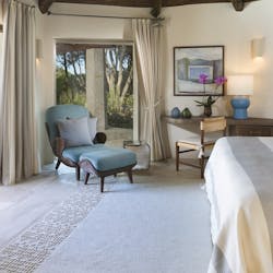 Bedroom at Hotel Pitrizza, Sardinia, Italy