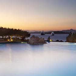 Swimming Pool at Hotel Pitrizza, Sardinia, Italy