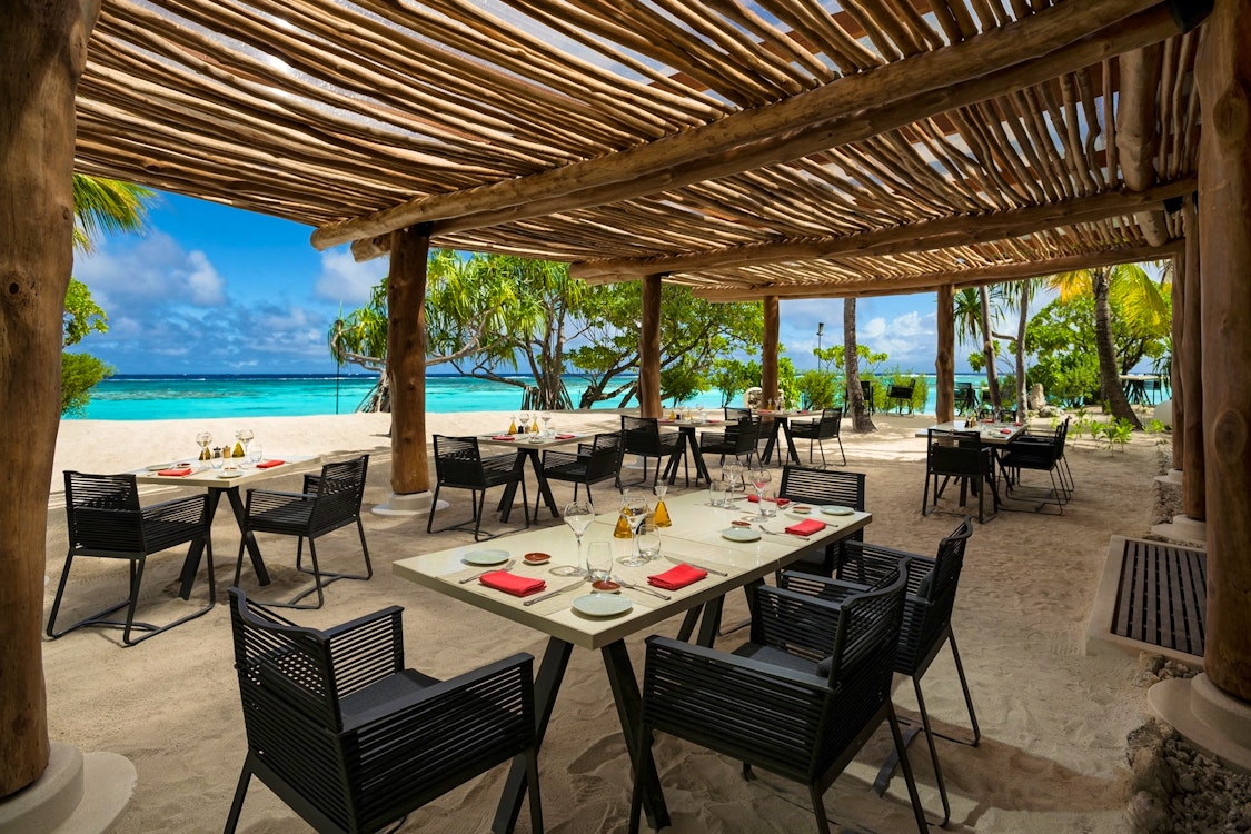 beachcomber cafe at the brando tahiti french polynesia 