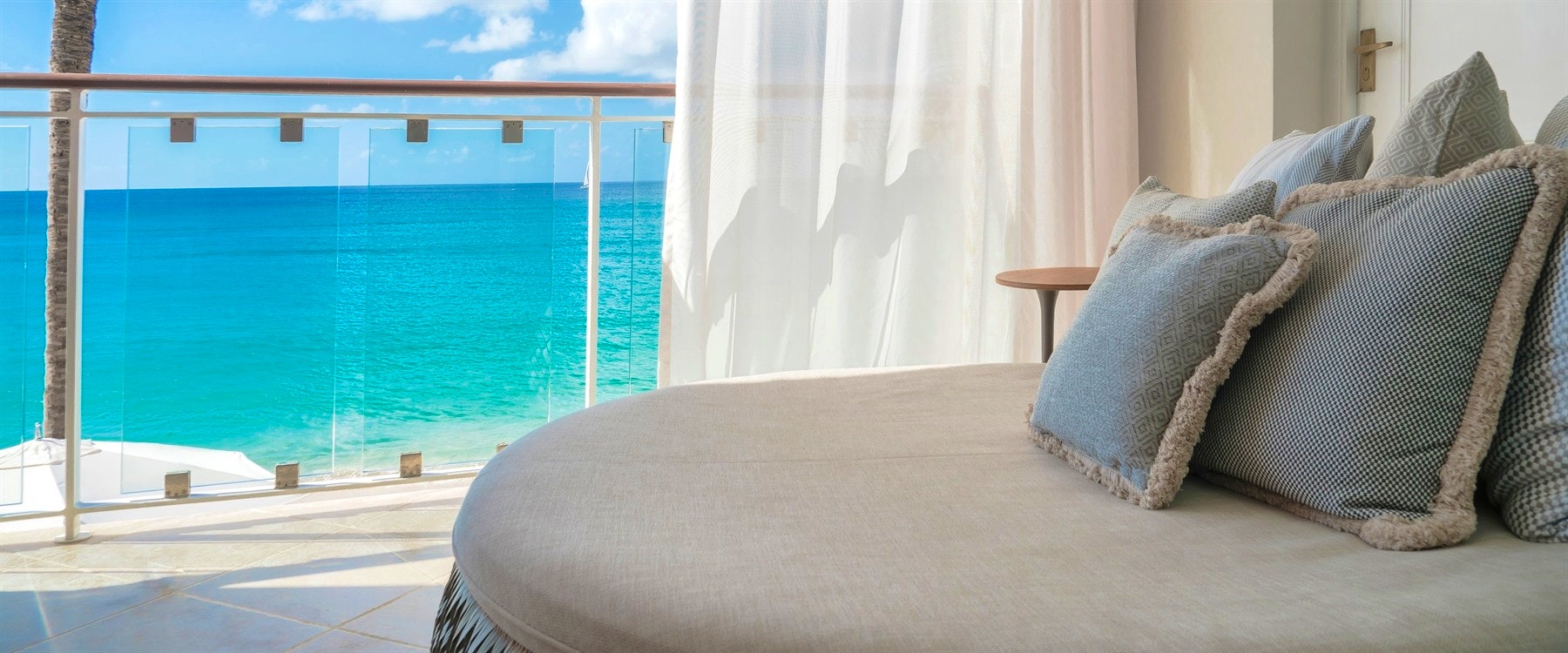 Signature and Luxury Oceanfront Sunbed at Fairmont Royal Pavilion, Barbados