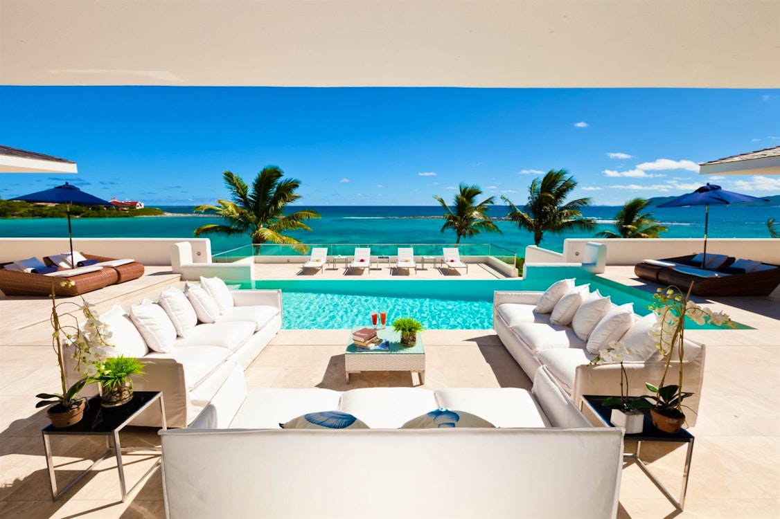 pool area at le bleu anguilla