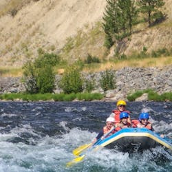 summer river rafts at three bars guest ranch