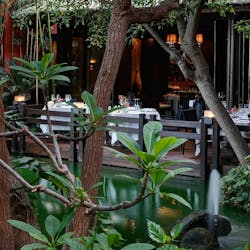 In Black Restaurant at Asia Gardens, Alicante, Spain