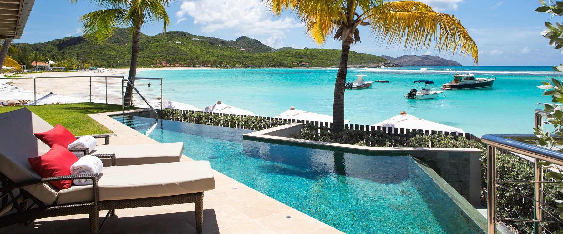Waterlily Diamond Suite with infinity pool at Eden Rock, St Barths
