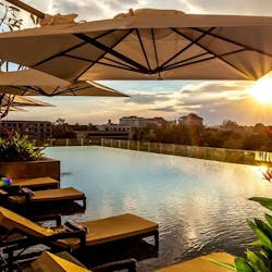 Infinity Swimming Pool at Crowne Plaza Vientiane, Laos