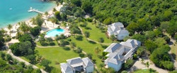 Picturesque Aerial View of The Inn at English Harbour, Antigua 