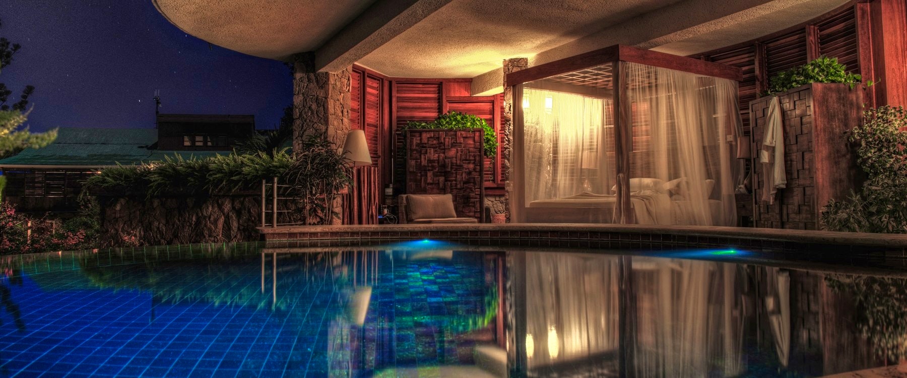Private sanctuary bedroom with pool at Jade Mountain, St Lucia