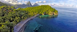 One free night at a unique St Lucian resort, where all rooms have the fourth wall open to the views of the Pitons<place>Jade Mountain</place><fomo>32</fomo>