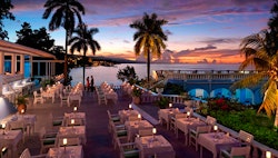 Dine al fresco at the dinner terrace at Jamaica Inn, Jamaica