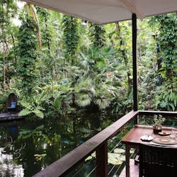 dining area daintree eco lodge and spa