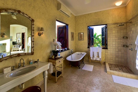 Bathroom, La Casa, Jumby Bay Island, Antigua, Caribbean