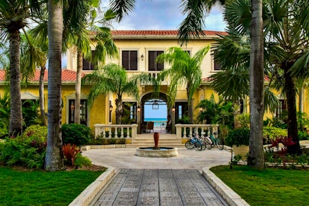Entrance, La Casa, Jumby Bay Island, Antigua, Caribbean