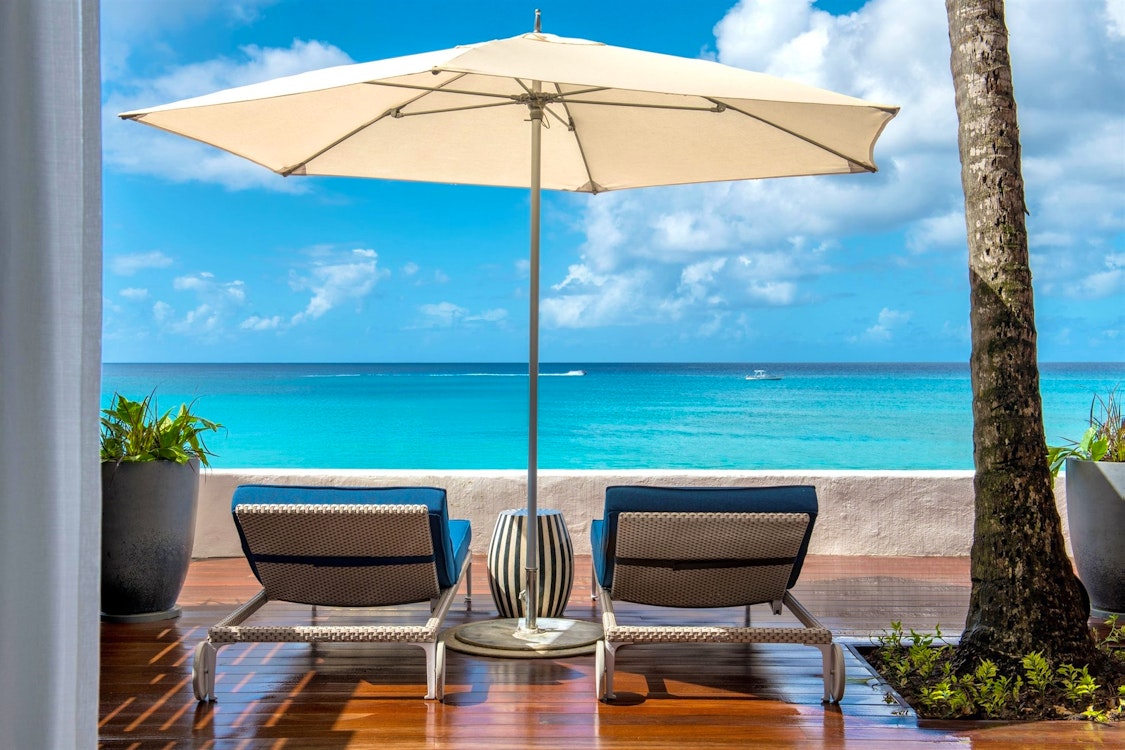 Junior Suite Deck at Fairmont Royal Pavilion, Barbados