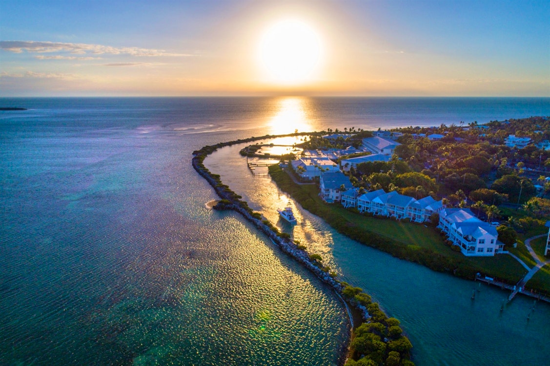 aerial view at hawks cay island resort florida keys 