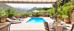 Master Suite Terrace at Kasbah Tamadot, Marrakech, Morocco