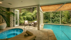 wellness spa pool at rosewood kauri cliffs bay of islands new zealand